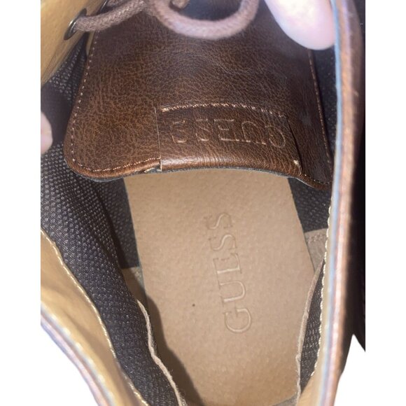 Guess Men\'s Joeys Lace-Up Chukka Brown Leather Boots Size 13 main image 8